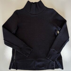 All in Motion Women's Ribbed Black Turtleneck Sweater
